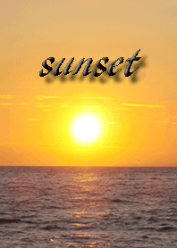 The sunset is purified and luck rises.