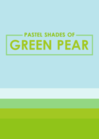 Pastel Shades of Green Pear