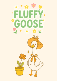 เจ้าห่านฟูฟู (สีส้มอ่อน)