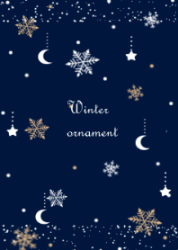 Winter ornament star&moon