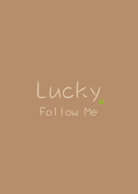lucky follow me(milk tea color)