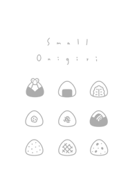 9 onigiri (line)/white gray