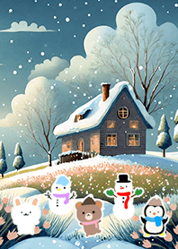 可愛い北欧風着せかえ(Winter-985)