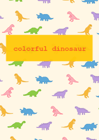colorful dinosaur /orange2