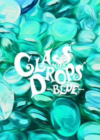 Glass drops -blue-