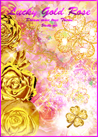 Gold Rose clover mandala#