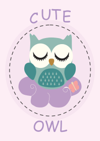 シンプルな雲とフクロウ