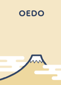 OEDO-navy blue&beige-