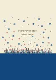 Scandinavian style /blue x beige-2
