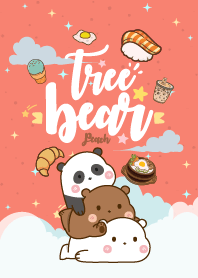 หมีสายกิน สีพีช