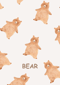 Cute cute simple bear.1.