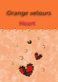 Orange velours(Heart)