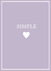 SIMPLE HEART / dusty purple