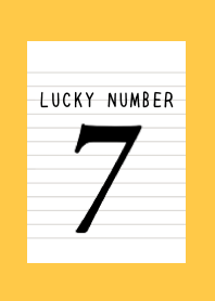 LUCKY NUMBER 7 NOTEBOOKj-ORANGE