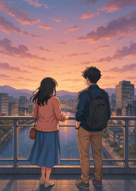 City River Sunset Evening Walk