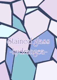 Stained glass -hydrangea-