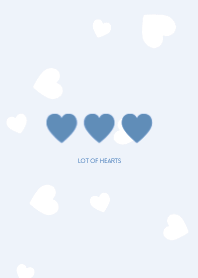 SIMPLE HEARTS :  blue