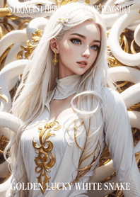 Golden Lucky White Snake 68