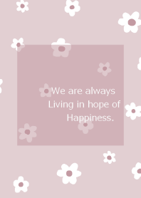 flower pattern / purple beige