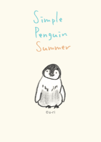 シンプル ペンギン - サマー -