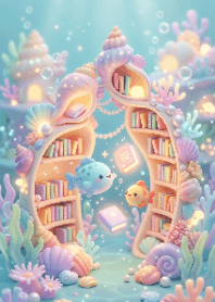 Pastel Undersea Shell Library