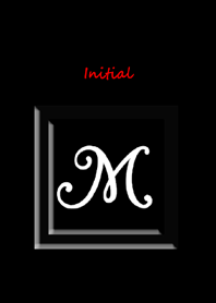 Initial M/Simple black