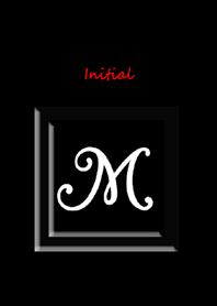 Initial M Simple Black Line Theme Line Store