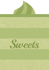 Sweets 002 (Matcha cake-White L)