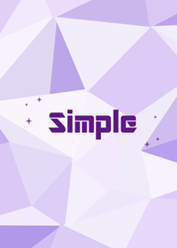 Simple geometric style - purple