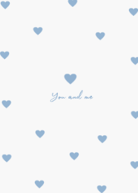 pattern heart (marshmallow blue)
