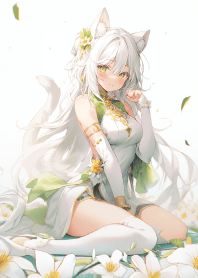 可愛的森林貓娘