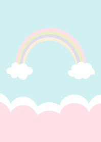 虹と青空