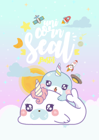 Seal Unicorn Galaxy Lavender Pastel