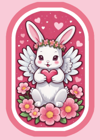 Baby bunny so cute pink
