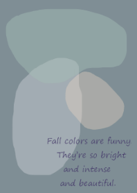 Fall colors / dusty blue