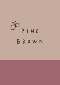 pink beige. beige. Brown.