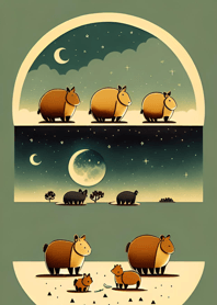 Ukiyo-e - Capybara 51B41e