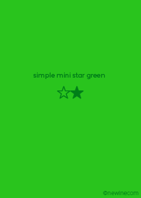 simple mini star green
