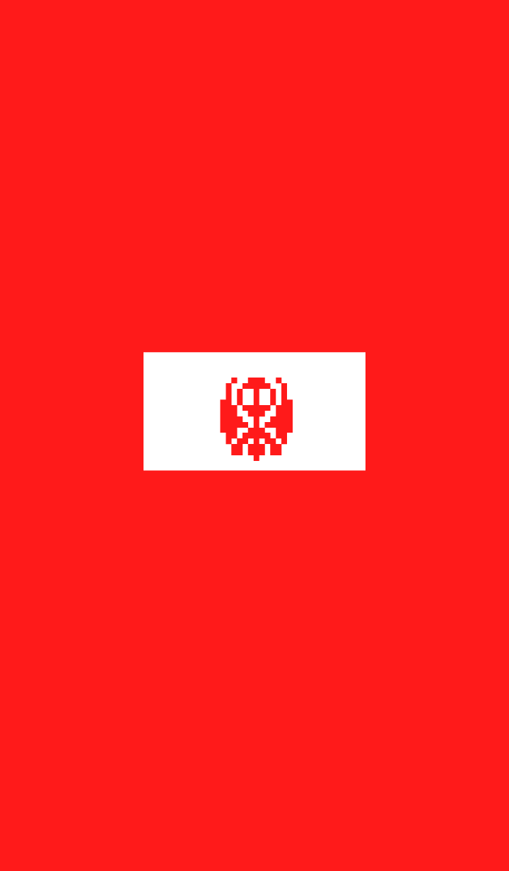 sqare skull(red3)