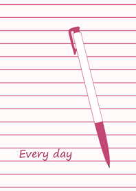 私のノート（ピンク）