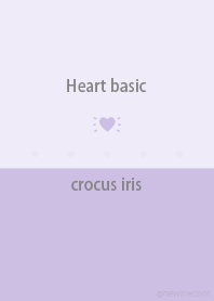 Heart basic crocus iris