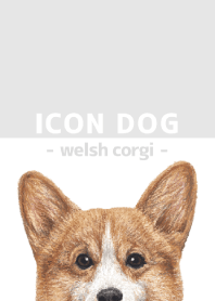 ICON DOG - Welsh Corgi 01 - GRAY/01