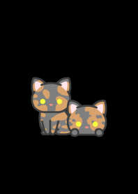 サビ猫＊ダークモード＊短毛