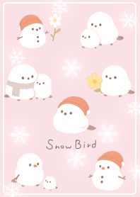 pink Fluffy Snow Bird 04_2