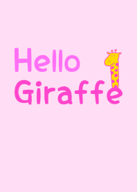 Hello Giraffe pink 2