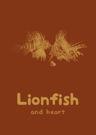 Lionfish & heart Burn Sienna