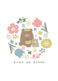 Bear parent and child -picnic-