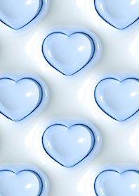 soft blue heart theme