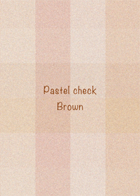Pastel check -Broun-*