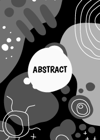 Abstract Hand Drawn Shape Black 3